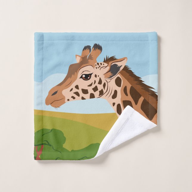 Conjunto De Toalhas Girafa (Pano de lavar)