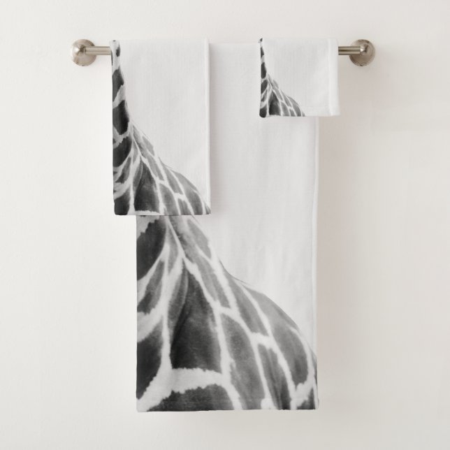 Conjunto De Toalhas Girafa bonita 2 #animal #arte (Insitu)