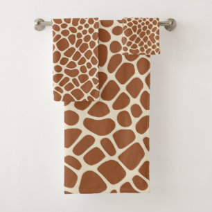 Conjunto De Toalhas Giraffe Pattern
