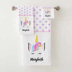Conjunto De Toalhas Girar para o Unicórnio Mágico, de Trendy