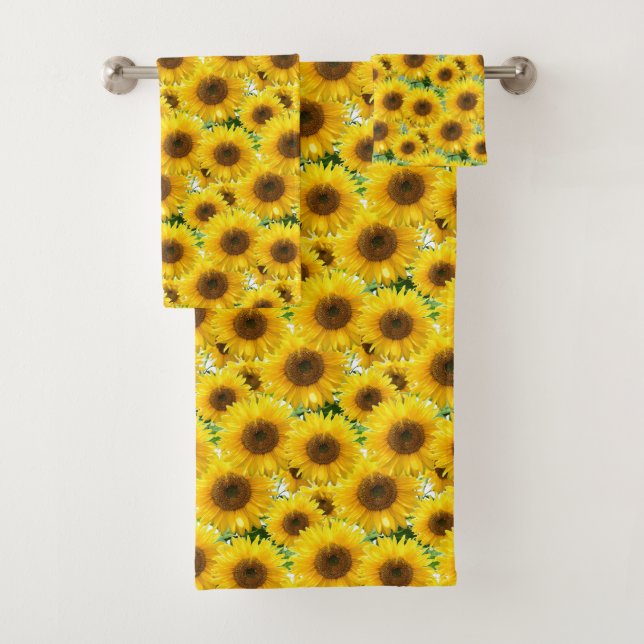 Conjunto De Toalhas Girassóis em Flor (Insitu)