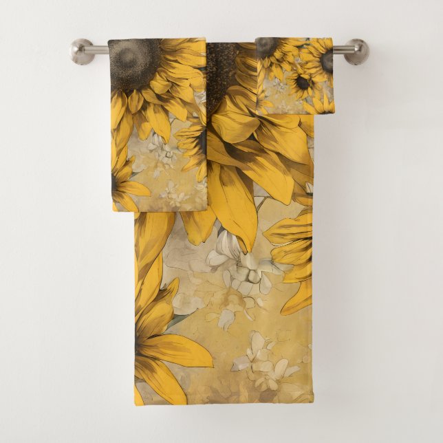 Conjunto De Toalhas Girassol (Insitu)
