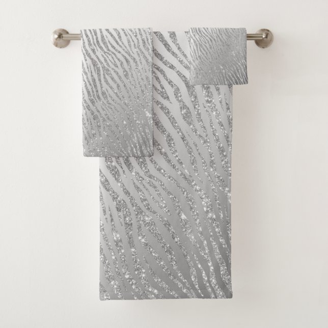 Conjunto De Toalhas Glama de Lâmpada de Prata de Impressão Animal (Insitu)