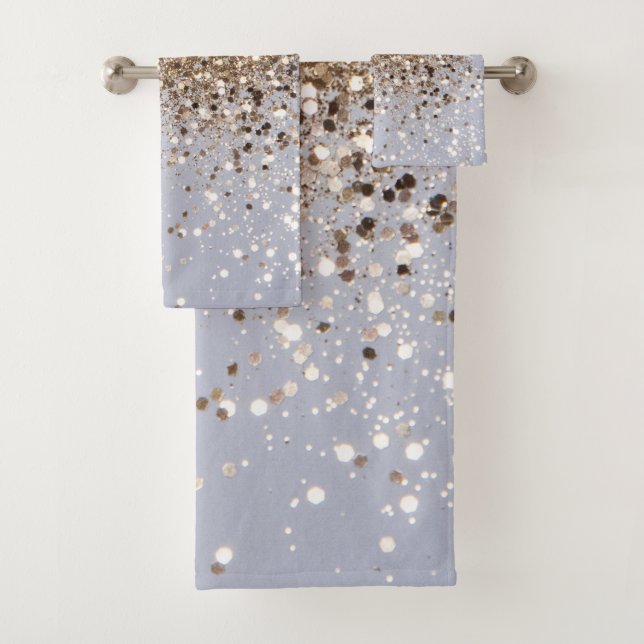 Conjunto De Toalhas Glittro Dourado de Grelha Espumante #1 (Insitu)
