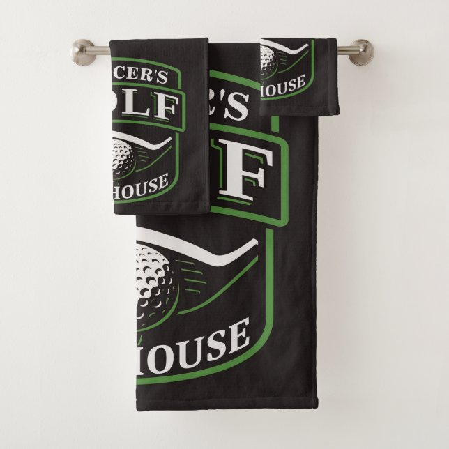 Conjunto De Toalhas Golfer ADNAME Pro Golf Player Clubhouse (Insitu)