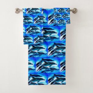 Conjunto De Toalhas Golfinhos