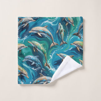 Conjunto De Toalhas Golfinhos nadam 