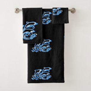 Conjunto De Toalhas Golfinhos nas ondas