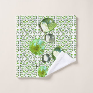Conjunto De Toalhas Gotículas Verdes
