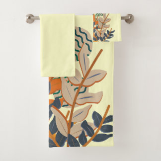 Conjunto De Toalhas Gradient Leaves