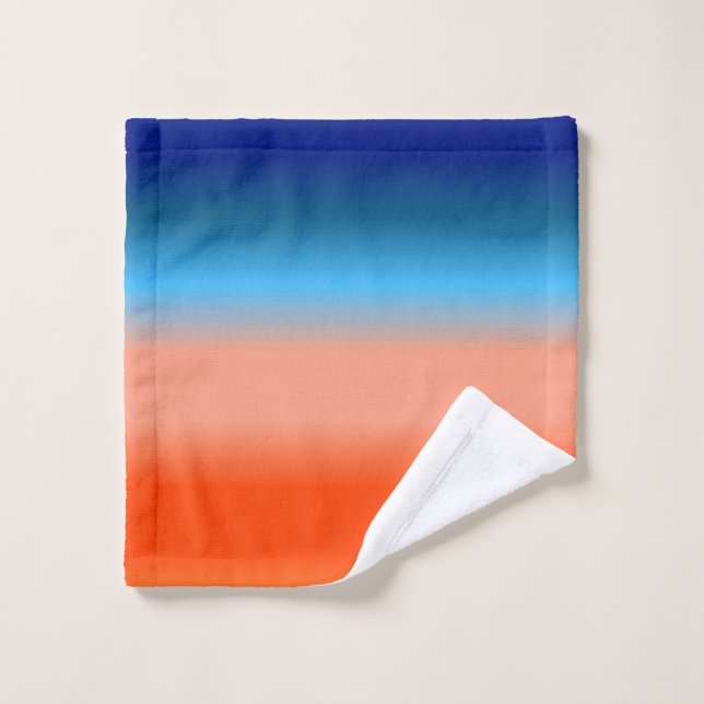 Conjunto De Toalhas Gradiente de Cores do Sol (Pano de lavar)