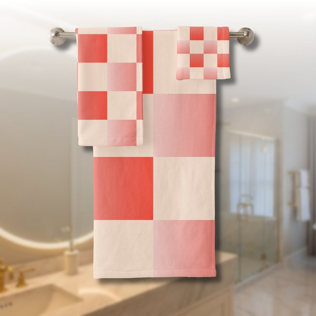 Conjunto De Toalhas Gradiente de Pêssego Coral Verificado (Criador carregado)