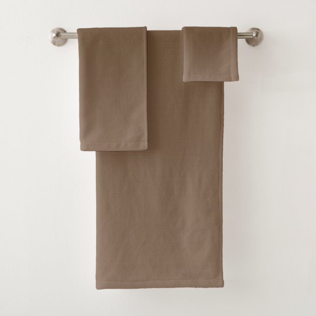 Conjunto De Toalhas Gradiente Marrom (Insitu)