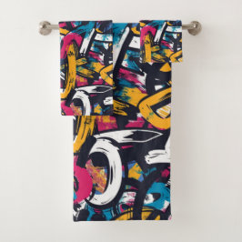 Conjunto De Toalhas Graffiti Art