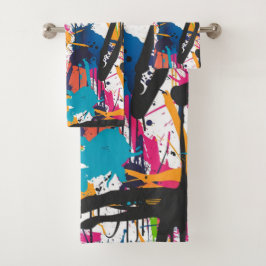 Conjunto De Toalhas Graffiti Art