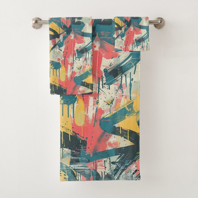 Conjunto De Toalhas Graffiti Art (Insitu)