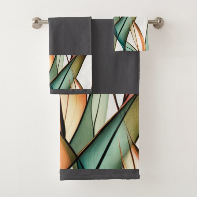 Conjunto De Toalhas Grama de Vidro Colorido (Insitu)