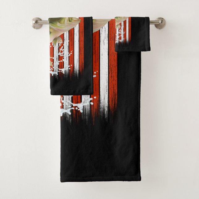 Conjunto De Toalhas Grande Boca Pesca EUA (Insitu)