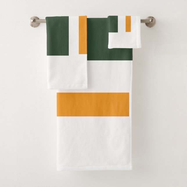 Conjunto De Toalhas Green orange (Insitu)