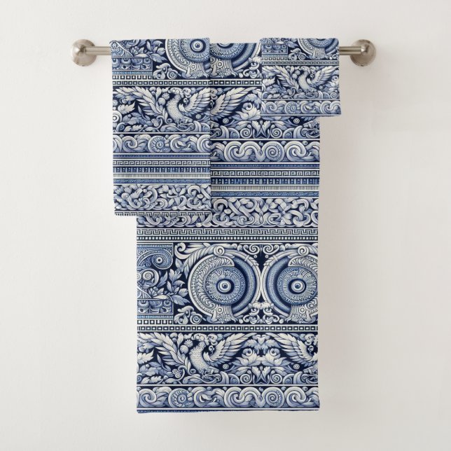 Conjunto De Toalhas Grego antigo (Insitu)