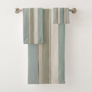 Conjunto De Toalhas Grelha de bege azul-poeirento