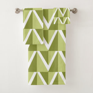 Conjunto De Toalhas Grelha de Cevão Verde