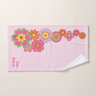 Conjunto De Toalhas Groovy Retro 60s Hippie Bath Towel