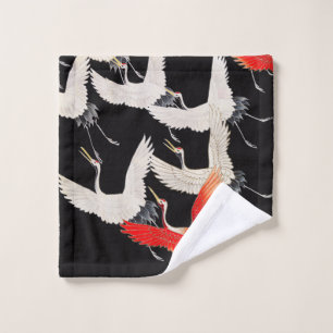 Conjunto De Toalhas Gruas voadoras japonesas Kimono Art