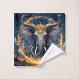Conjunto De Toalhas Guardião Coroado do Portão Celestial o elefante
