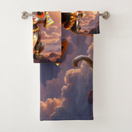 Conjunto De Toalhas Guardião Enluarado das Areias Eternas.