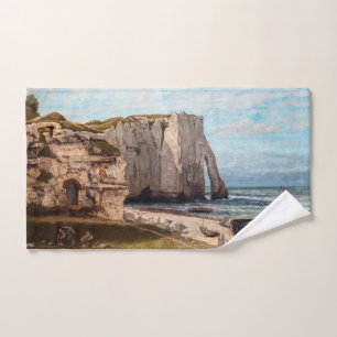 Conjunto De Toalhas Gustave Courbet - Cliff no Etretat após a tempesta