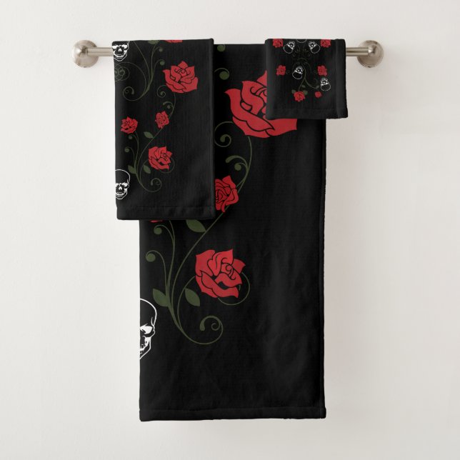 Conjunto De Toalhas Habilidades e Rosas vermelhas (Insitu)