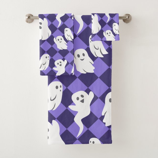 Conjunto De Toalhas Halloween Ghosts (Insitu)
