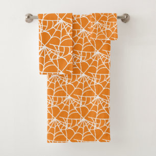 Conjunto De Toalhas Halloween Spider Webs Pattern Spooky Cobweb
