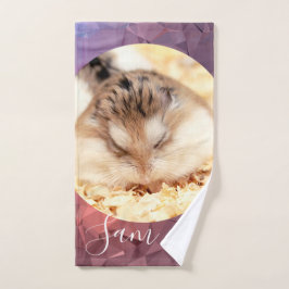 Conjunto De Toalhas HammyVille - Nome Personalizado do Hamster Robo