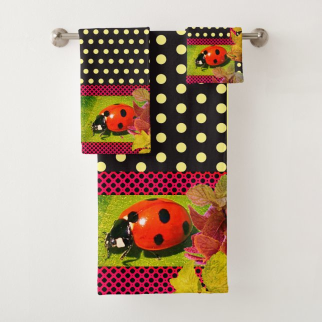 Conjunto De Toalhas Happy Little Ladybug (Insitu)