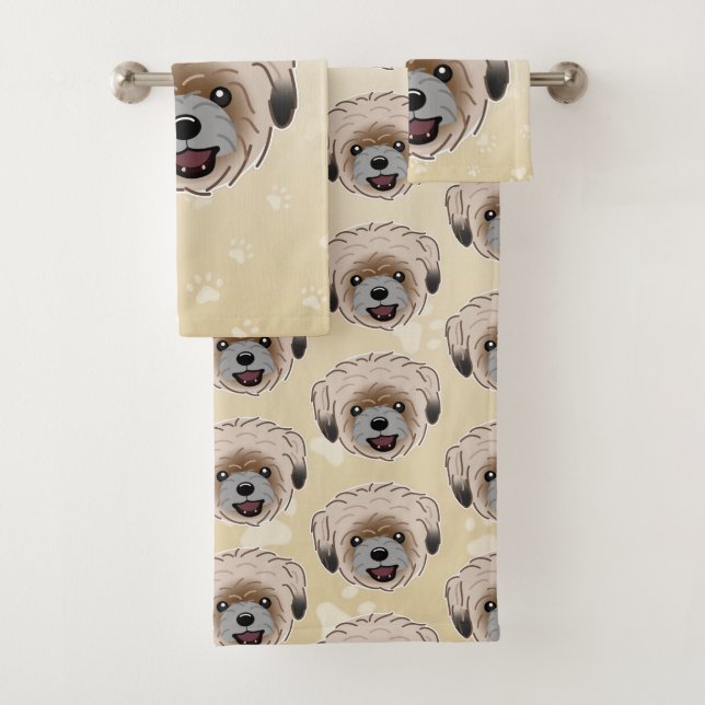 Conjunto De Toalhas Happy Shih Tzu Dog Lover I Wows (Insitu)