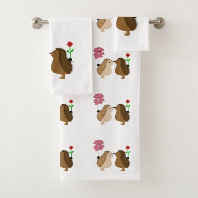 Conjunto De Toalhas Hedgehog Love  (Insitu)