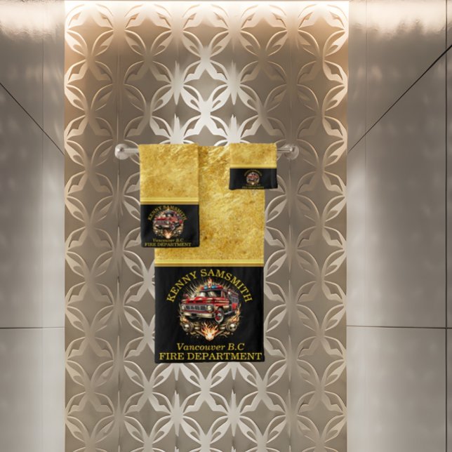 Conjunto De Toalhas Heroínas do dia a dia hero caminhões de bombeiros (Criador carregado)