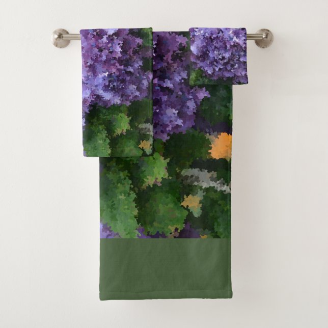 Conjunto De Toalhas Hidrangea impressionista (Insitu)