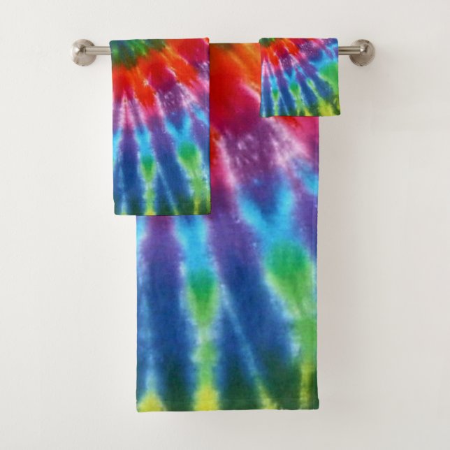Conjunto De Toalhas Hippy Tie Dye 60s (Insitu)