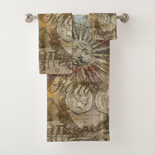 Conjunto De Toalhas História Romana Itália Viagem Férias Cidade