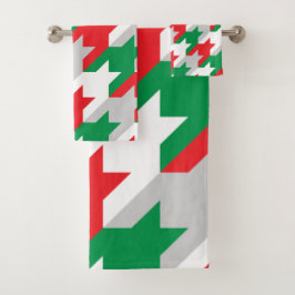 Conjunto De Toalhas Holiday Houndstooth