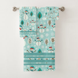 Conjunto De Toalhas Homem de neve