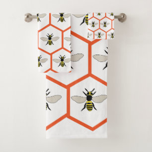 Conjunto De Toalhas Honey Beeycomb Beekeeper