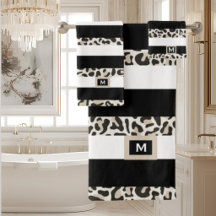 Hotel Luxury Monograma Rosa preto Branco Dourado