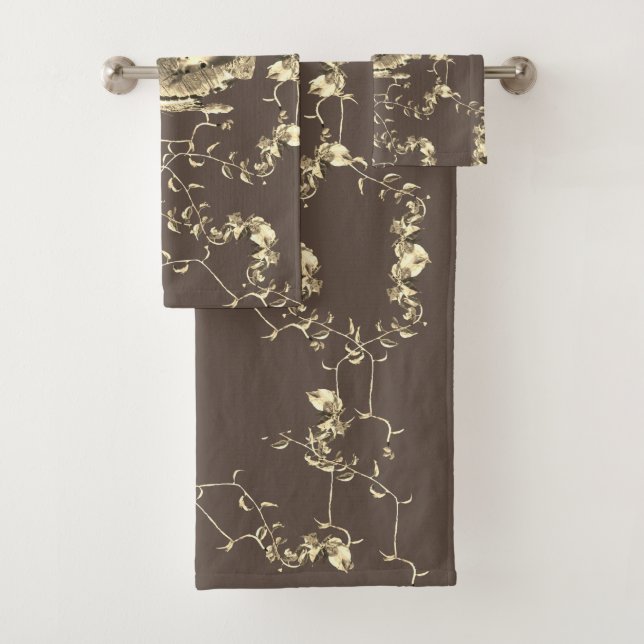 Conjunto De Toalhas Hunter Country Wood Knot Buck Deer (Insitu)