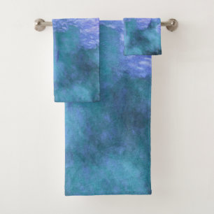 Conjunto De Toalhas Hydrangea Vintage Floral Chic Roxo
