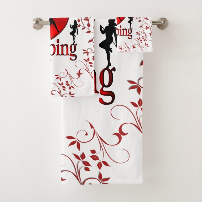Conjunto De Toalhas I Heart Tap Dance (Insitu)