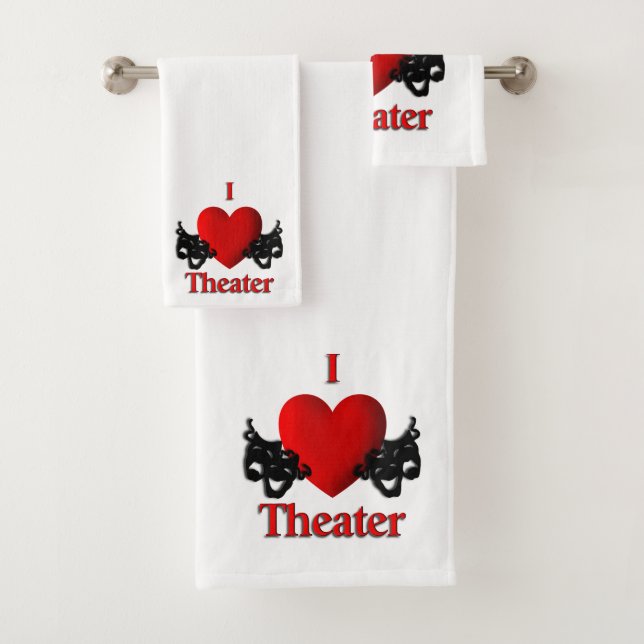 Conjunto De Toalhas I Heart Theater (Insitu)